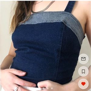 Bustier Jean Vintage Top